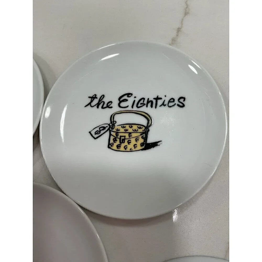 Pottery Barn China Millennium Coasters Set of 5 Coasters 4”